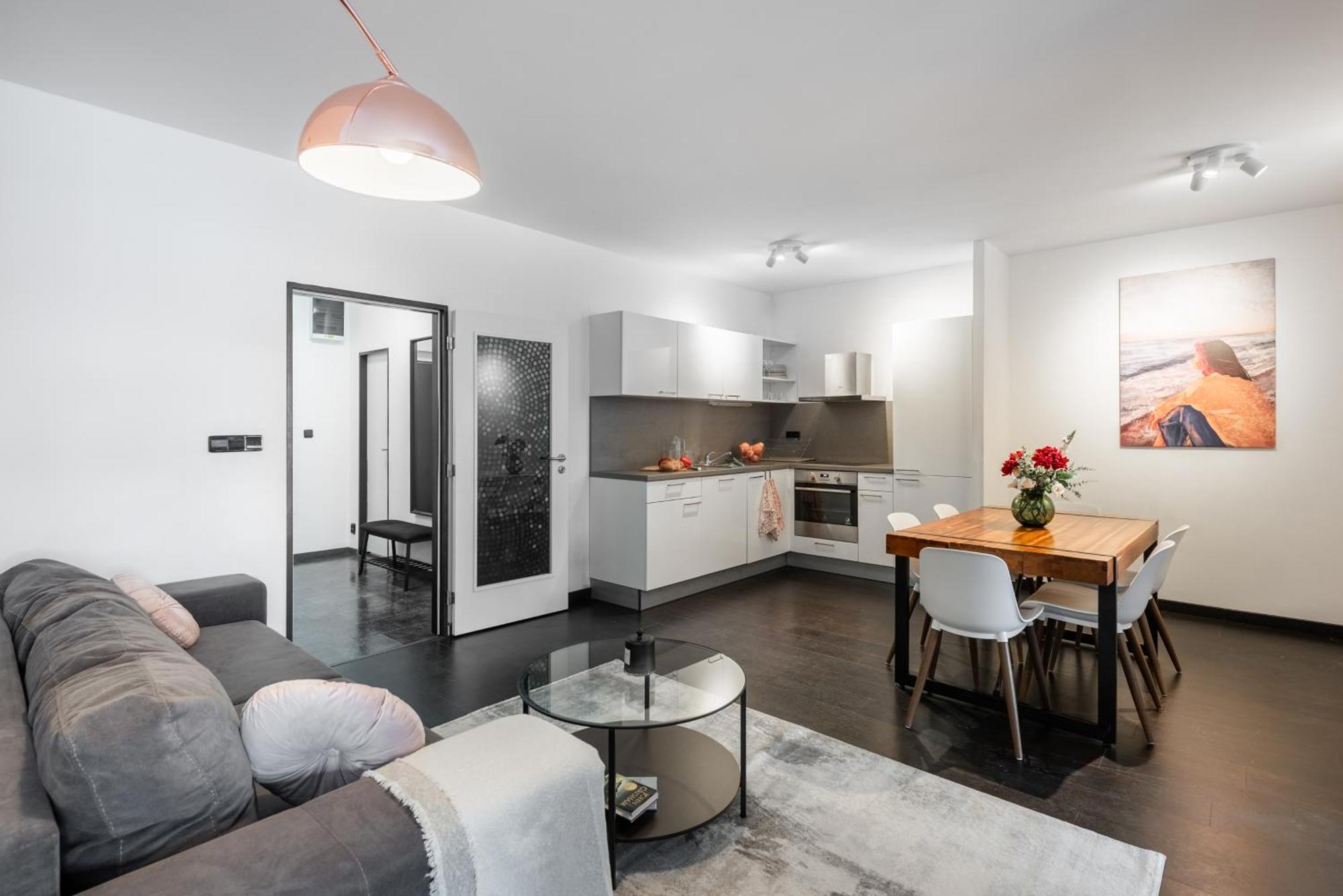 Spacious Apartments Near Karlin Square Praha Bagian luar foto