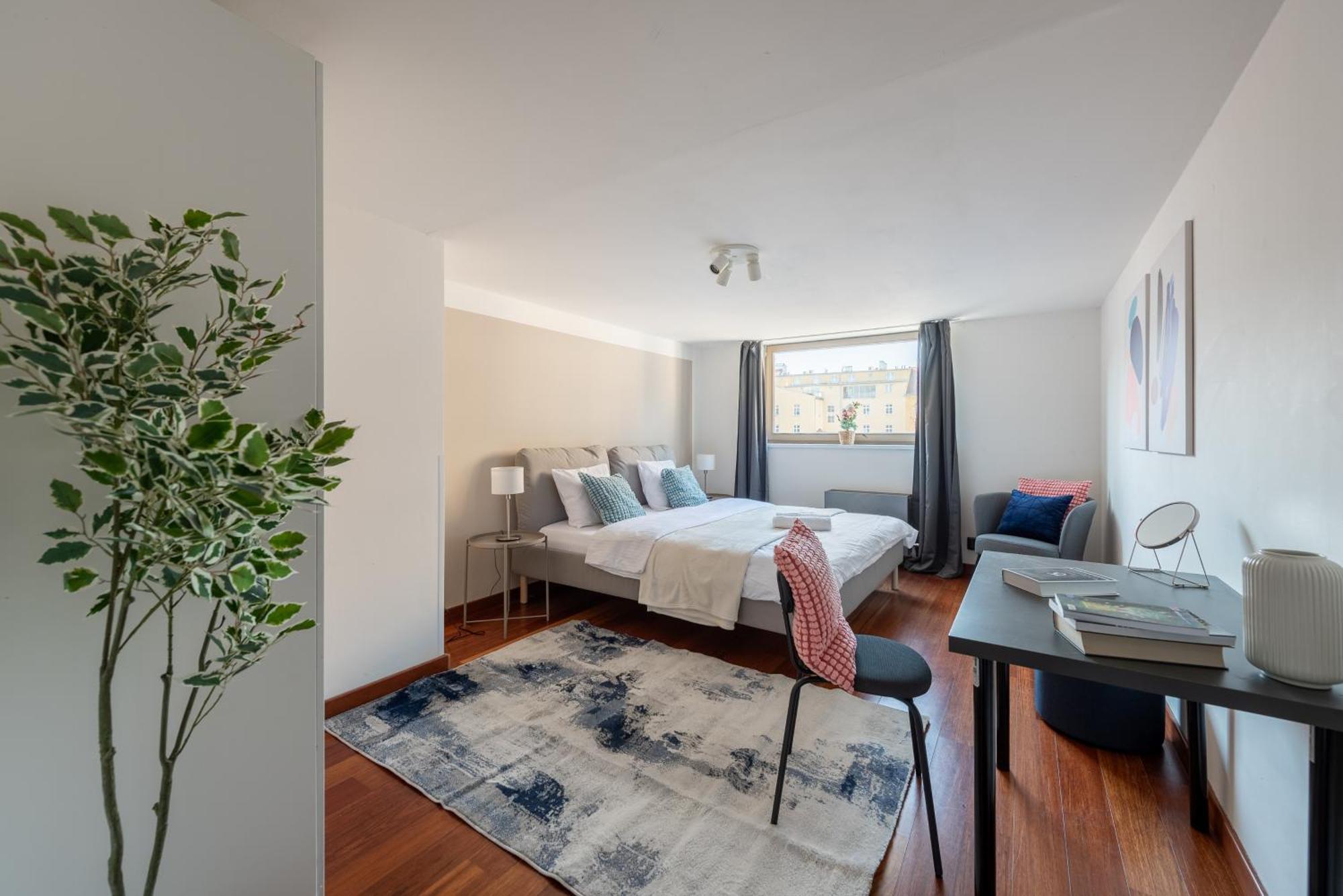 Spacious Apartments Near Karlin Square Praha Bagian luar foto